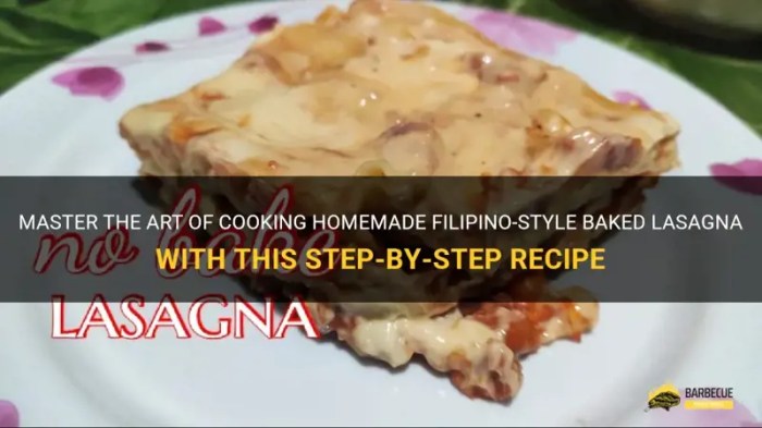 How to cook baked lasagna filipino style