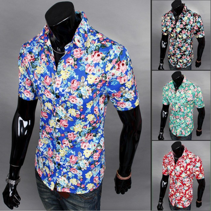 Mens dress shirt floral