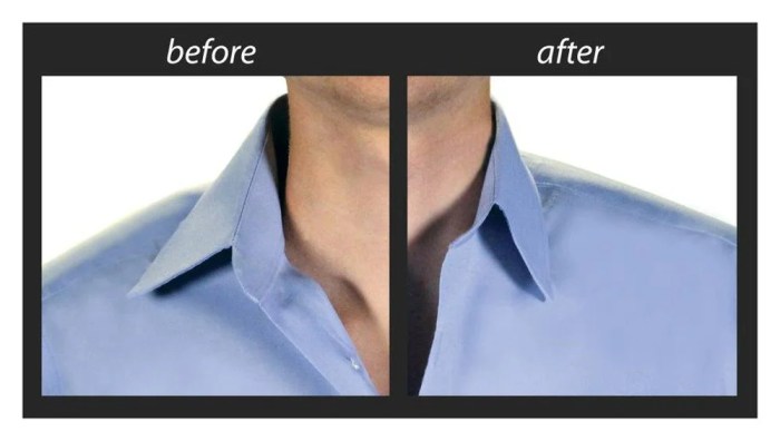 Men's dress shirt collar inserts