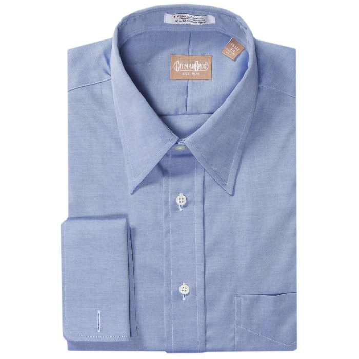 Mens pinpoint cotton dress shirts