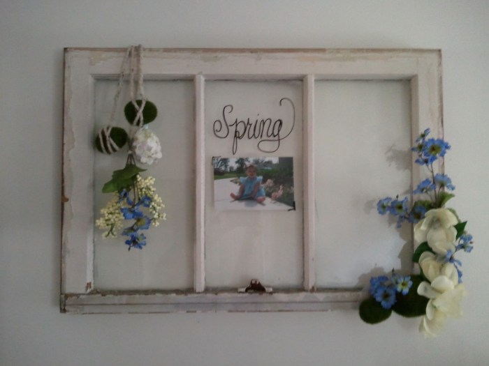 How to decorate a window for spring