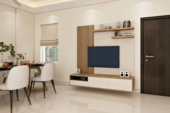 Desain interior rak tv