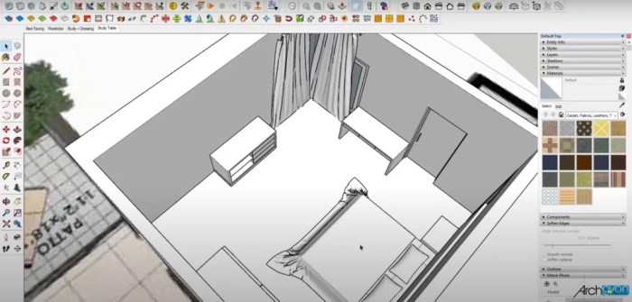 Belajar desain interior sketchup